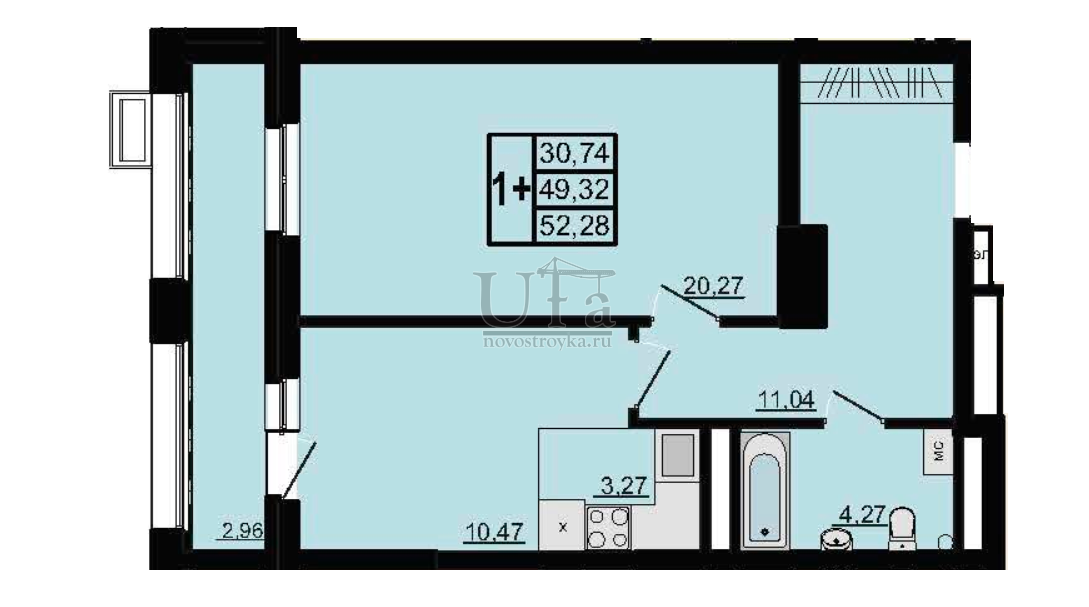 Купить 1 Комнатную Уфа Новостройка