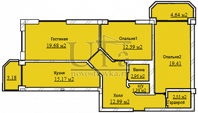 Купить 3-комнатную квартиру 85.31 кв.м. в Жилой комплекс «Лесной»