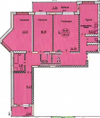 Купить 4-комнатную квартиру 138.93 кв.м. в Жилой комплекс по ул. Окт. Революции
