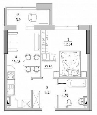 Купить 1-комнатную квартиру 35.31 кв.м. в ЖК на Маршала Жукова (ФРЖС)